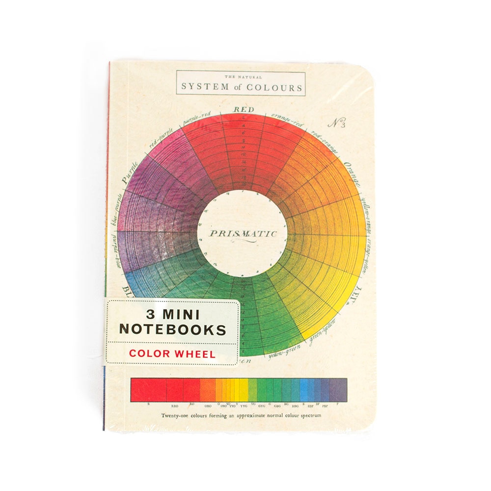 Cavallini, Memo & Notebooks, Art & School, 4"x5.5", Mini, Color Wheel, 376285